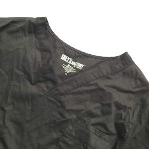 Grey's Anatomy Scrub Top for Men, XL, Black